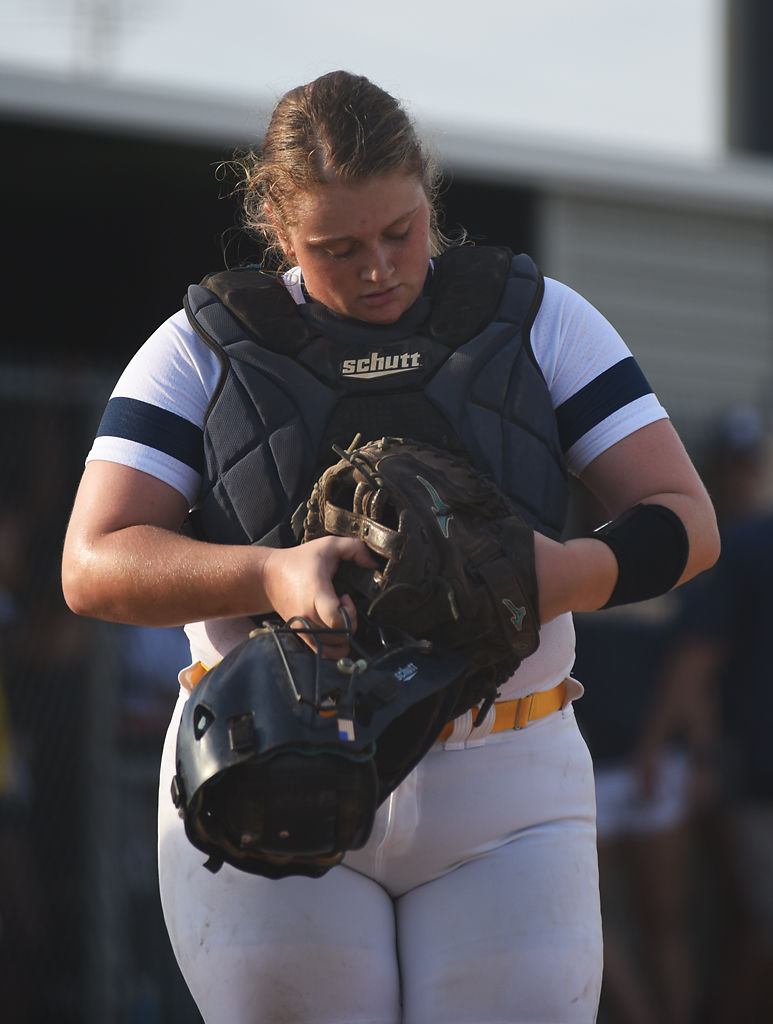 Sophia Fernandez walks to the plate